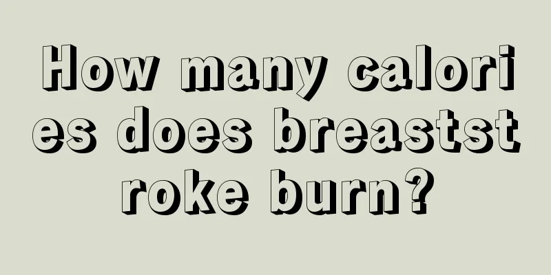 How many calories does breaststroke burn?