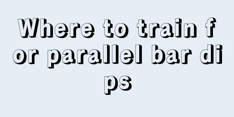 Where to train for parallel bar dips