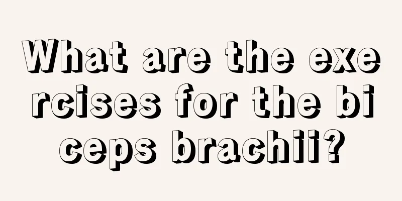 What are the exercises for the biceps brachii?