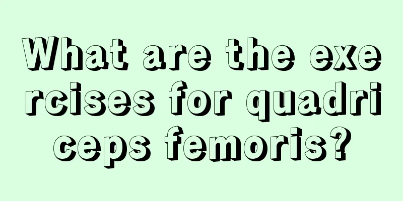 What are the exercises for quadriceps femoris?