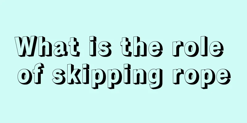 What is the role of skipping rope