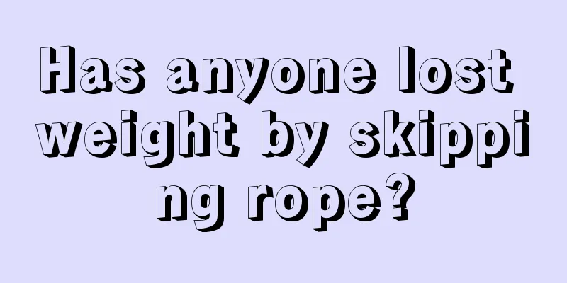 Has anyone lost weight by skipping rope?