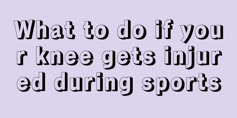 What to do if your knee gets injured during sports