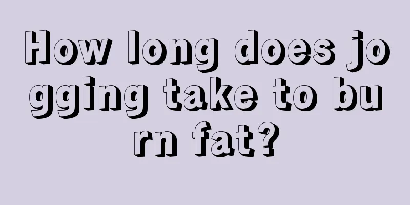 How long does jogging take to burn fat?