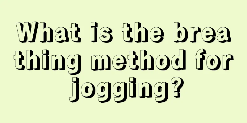 What is the breathing method for jogging?