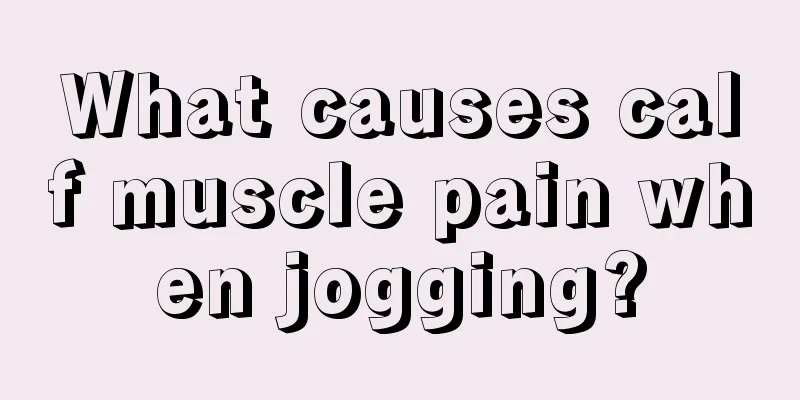 What causes calf muscle pain when jogging?