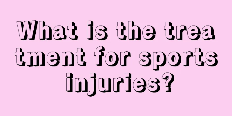 What is the treatment for sports injuries?