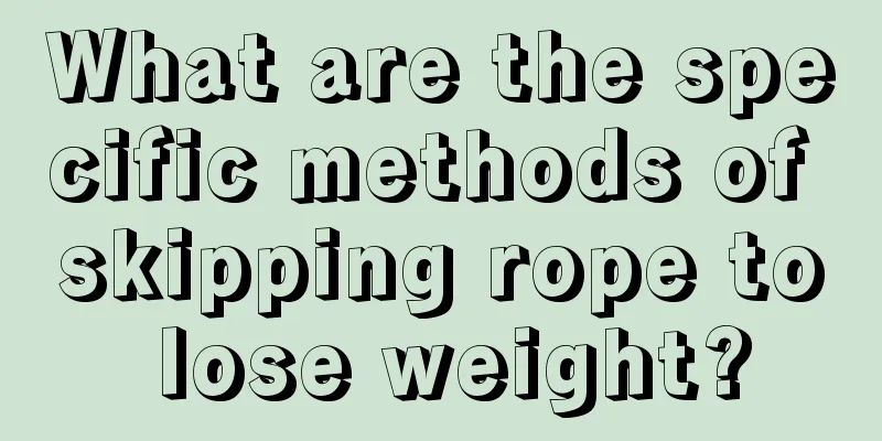 What are the specific methods of skipping rope to lose weight?