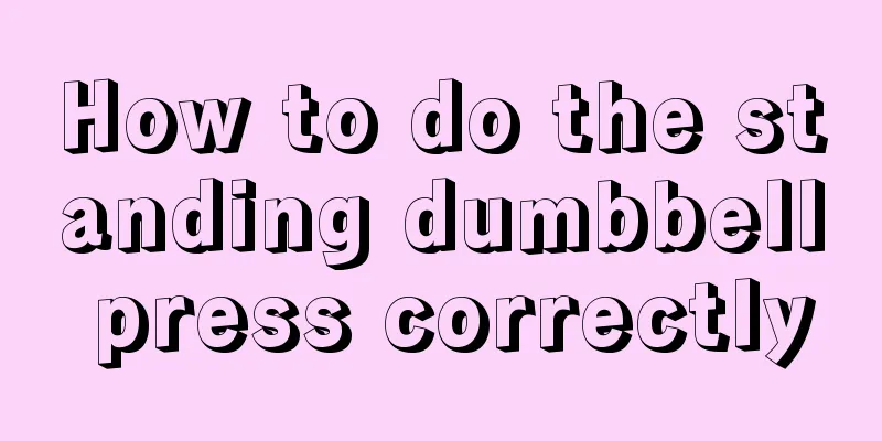 How to do the standing dumbbell press correctly