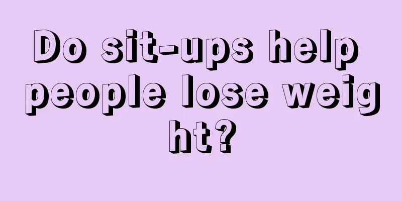 Do sit-ups help people lose weight?