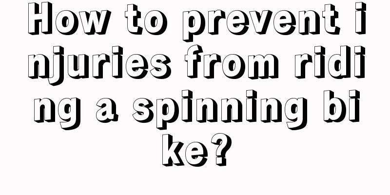 How to prevent injuries from riding a spinning bike?