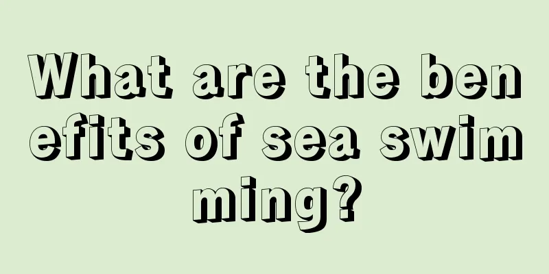 What are the benefits of sea swimming?