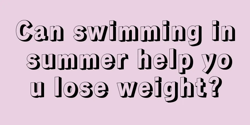 Can swimming in summer help you lose weight?