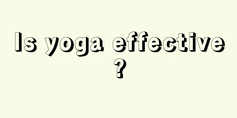 Is yoga effective?