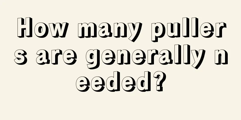 How many pullers are generally needed?