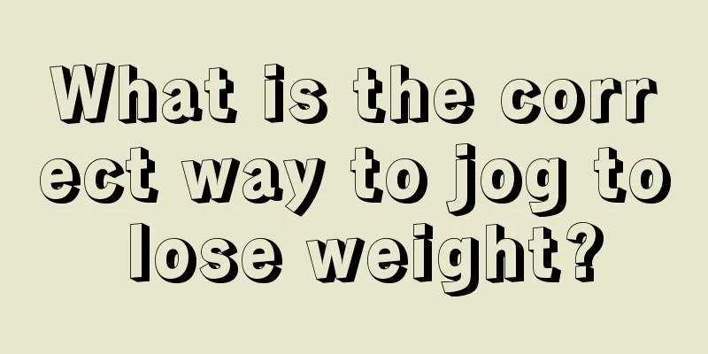 What is the correct way to jog to lose weight?