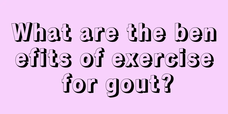 What are the benefits of exercise for gout?