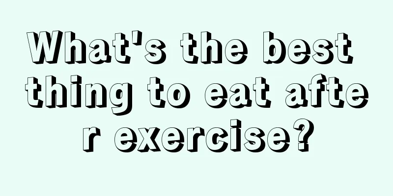 What's the best thing to eat after exercise?