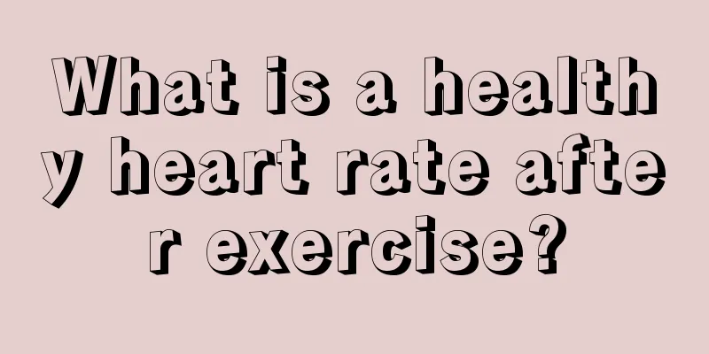 What is a healthy heart rate after exercise?