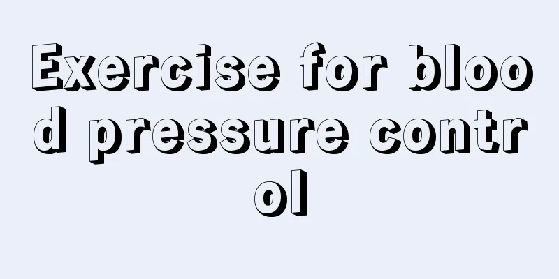 Exercise for blood pressure control