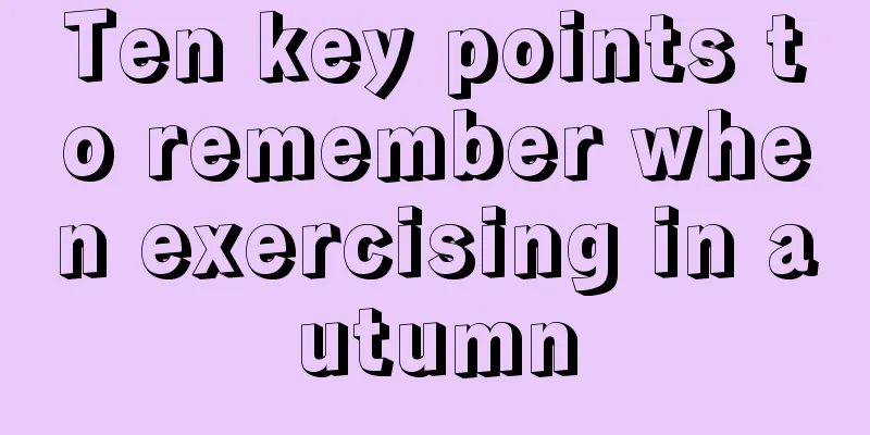 Ten key points to remember when exercising in autumn